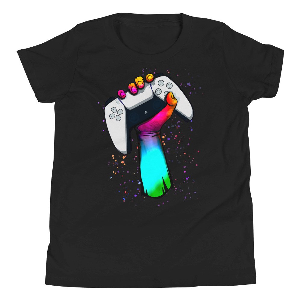 Gamer Fist PS5 Youth T-Shirt - Image 2