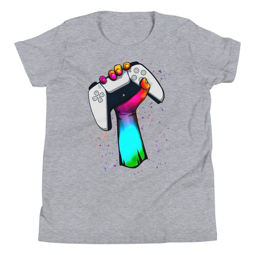 Gamer Fist PS5 Youth T-Shirt - Image 7