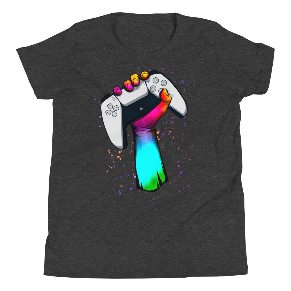 Gamer Fist PS5 Youth T-Shirt - Image 5
