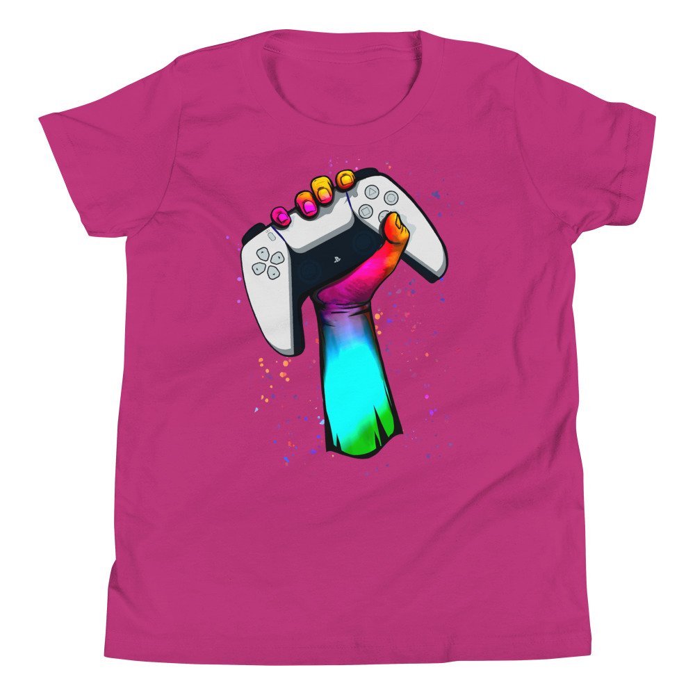 Gamer Fist PS5 Youth T-Shirt - Image 10