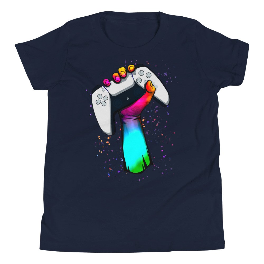 Gamer Fist PS5 Youth T-Shirt - Image 4