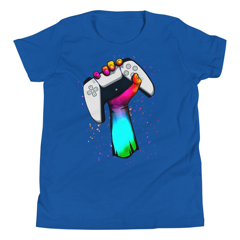Gamer Fist PS5 Youth T-Shirt - Image 8
