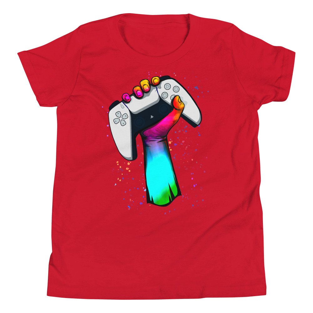 Gamer Fist PS5 Youth T-Shirt - Image 11
