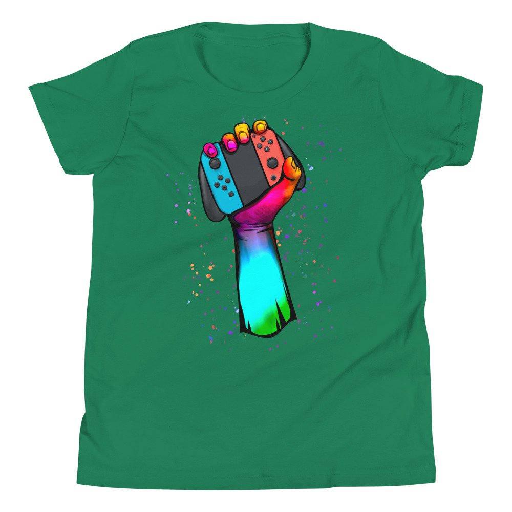 Gamer Fist Switch Youth T-Shirt - Image 6