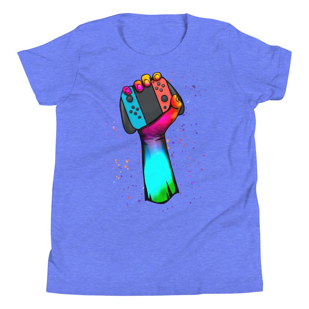 Gamer Fist Switch Youth T-Shirt - Image 9